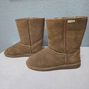 Bearpaw Women's Pull On Wool Lined Mid Winter Boots Brown Size:10